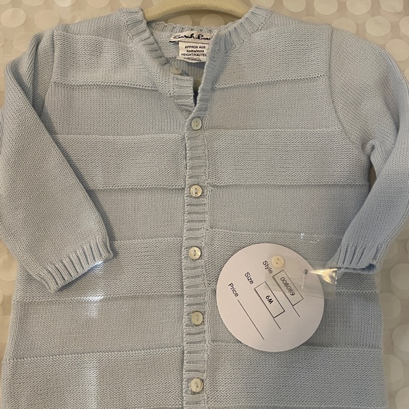 Sarah Louise Baby Boys Blue Knitted All In One NWT